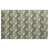 Tissu Feuille botanique vintage de banane d'impression (Yard)