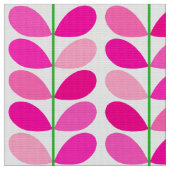 Tissu Feuille danois de la moitié du siècle, nuances de (Fermer)