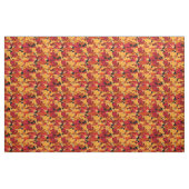 Tissu Feuille d'automne orange rouge de brun jaune (Fat Quarter)