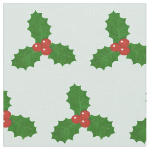 Tissu Feuille de houx