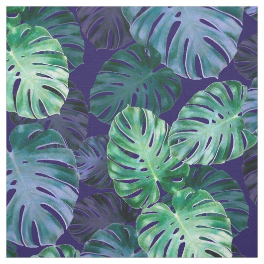 Tissu Feuille de Monstera Tropical (Échantillon)