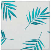 Tissu Feuille de palmier bleu-vert (Échantillon)