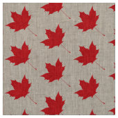 Tissu Feuille d'érable rouge (Échantillon)