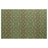 Tissu Feuille d'or Forêt verte Élégant Motif (Fat Quarter)