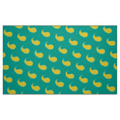 Tissu Feuille jaune sur arrière - plan vert turquoise (Fat Quarter)