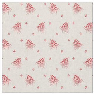 Tissu feuille rouge 1920