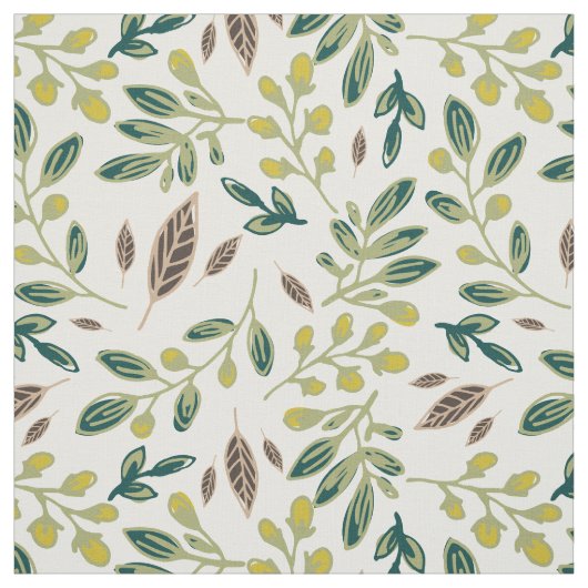 Tissu Feuille rustique (Échantillon)