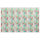 Tissu Feuille tropical de fleurs de Flamant rose de (Yard)
