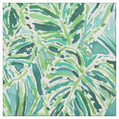 Tissu Feuille tropical de vert d'OREILLES d'ÉLÉPHANT (Échantillon)