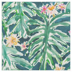 Tissu Feuille tropicale de Monstera de VACANCES
