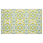Tissu feuille-vert-jaune-citron-fruit (Fat Quarter)