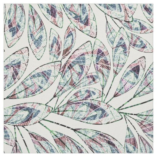 Tissu Feuilles. (Échantillon)