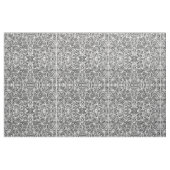 Tissu Feuilles argentés et noirs (Fat Quarter)