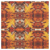 Tissu - Feuilles automnales (Fermer)