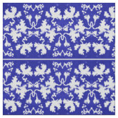 Tissu Feuilles bleues (Échantillon)