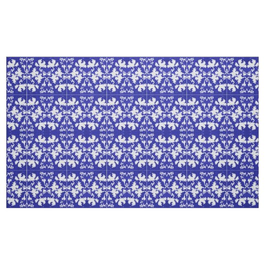 Tissu Feuilles bleues (Fat Quarter)