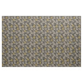Tissu Feuilles botaniques Complexe maximaliste noir (Fat Quarter)