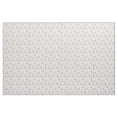 Tissu Feuilles botaniques simples dans Purples Blues & Y (Yard)