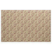 Tissu Feuilles Brown sur crème (Fat Quarter)