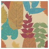 Tissu Feuilles d'automne colorées (Fermer)