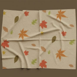 Tissu Feuilles d'automne colorées