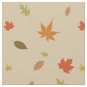 Tissu Feuilles d'automne colorées (Fermer)