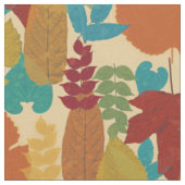 Tissu Feuilles d'automne colorées (Fermer)