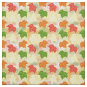 Tissu feuilles d'automne de l'aquarelle (Échantillon)