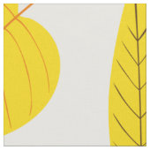 Tissu Feuilles d'automne en jaune (Fermer)