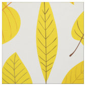 Tissu Feuilles d'automne en jaune (Échantillon)