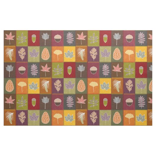 Tissu Feuilles d'automne surpidées (Fat Quarter)