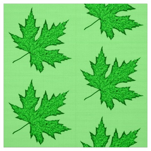 Tissu Feuilles de chêne - nuances de vert (Échantillon)