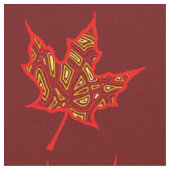 Tissu Feuilles de feu (Fermer)