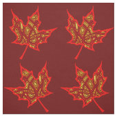Tissu Feuilles de feu (Échantillon)