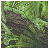 Tissu Feuilles de la jungle (Fermer)