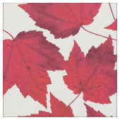 Tissu Feuilles de l'érable rouge d'automne (Fermer)