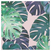 Tissu Feuilles de Monstera Tropical (Fermer)