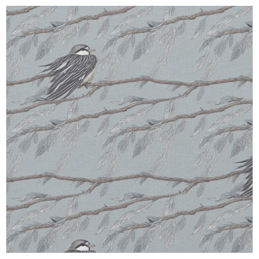 Tissu Feuilles de plume 2 (Fermer)