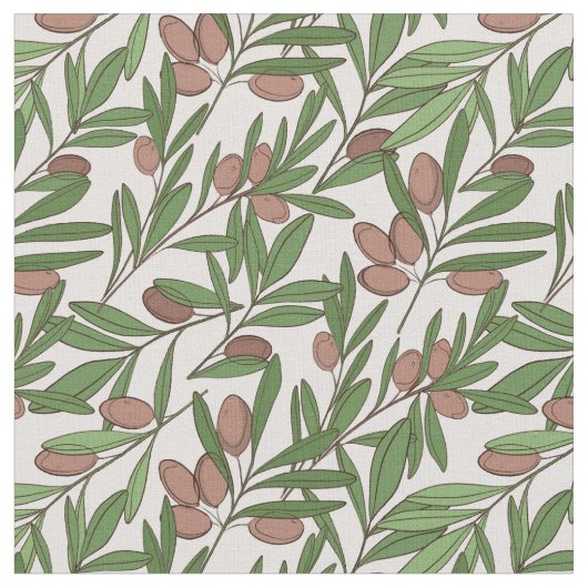 Tissu Feuilles d'olive (Fermer)