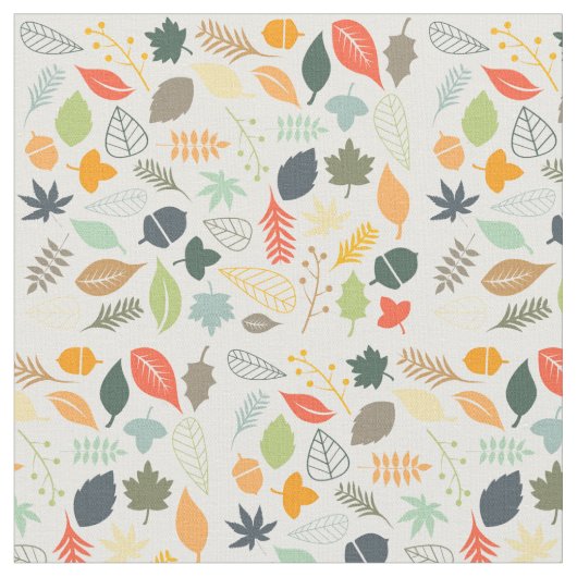 Tissu - Feuilles en chute (Fermer)