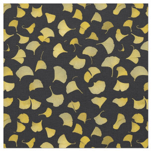 Tissu Feuilles Ginkgo - Jaune