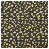 Tissu Feuilles Ginkgo - Jaune (Échantillon)