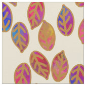 Tissu Feuilles glacés à Sunshine (Fermer)