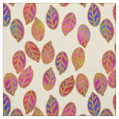 Tissu Feuilles glacés à Sunshine (Échantillon)