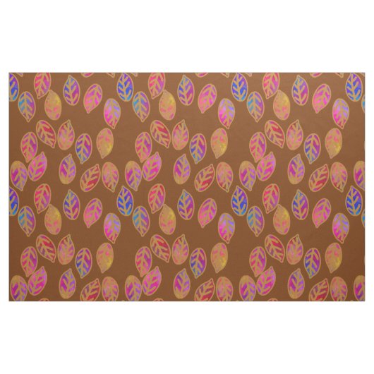 Tissu Feuilles glacés dans la boue (Fat Quarter)