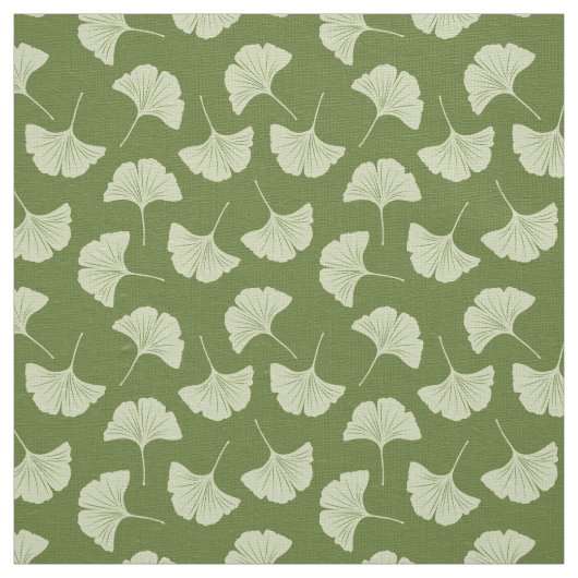 Tissu Feuilles japonais de ginkgo (Échantillon)