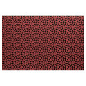 Tissu Feuilles - Le rose tropical sur le noir (Yard)