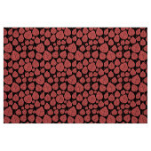 Tissu Feuilles - Le rose tropical sur le noir (Fat Quarter)