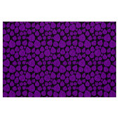 Tissu Feuilles - Pourpre sur noir (Fat Quarter)