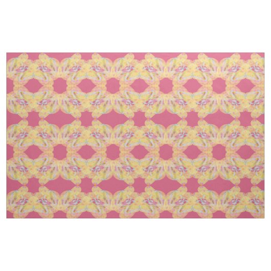 Tissu Feuilles roses (Fat Quarter)